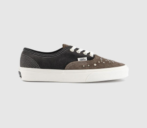 Vans Womens Authentic Trainers Studs Dark Brown Black, 4