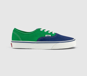 Vans Womens Authentic Trainers Green Blue White, 5.5