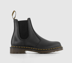 Dr. Martens Kids 2976 Black Leather Chelsea Boots, 3