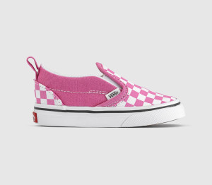 Vans Kids Classic Slip On Toddlers Trainers Pink Fizz Checkerboard, 8infant