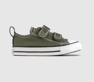 Converse Kids All Star 2vlace Trainers Utility Green, 10 Youth