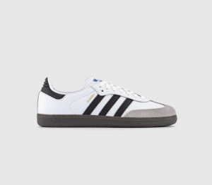 Adidas Mens Samba Og Trainers White Black Granite Leather, 8