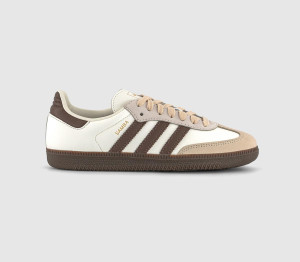 adidas Womens Samba OG Trainers Offwhite Earth Strata Gum, 8.5