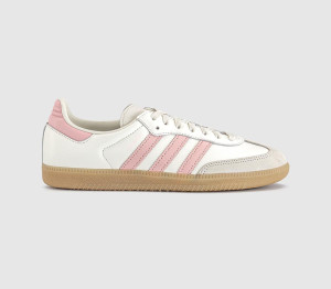 Adidas Womens Samba OG Trainers Offwhite Sandy Pink Gum, 7