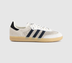 adidas Womens Samba OG Trainers Offwhite Carbon Gold Metallic, 7.5
