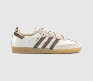 Adidas Womens Samba OG Trainers Cloud White Earth Strata Gum, 5