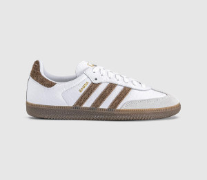 Adidas Womens Samba OG Trainers White Earth Strata Gum, 11