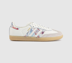 adidas Womens x Liberty London Samba OG Trainers Offwhite Liberty London Gum, 7.5