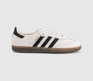 adidas Womens Samba OG Trainers Pebble Cloud White Black Gum, 5