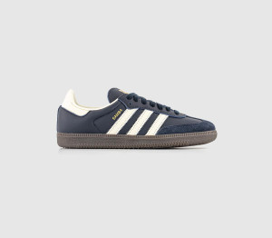 Adidas Samba Og Trainers Night Navy Cream White Gum Blue, 7.5