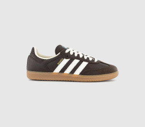 adidas Womens Samba OG Trainers Dark Brown Offwhite Gum, 11.5