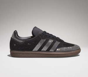 adidas Womens Samba OG Trainers Crystal Black Black Silver, 8