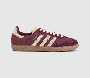 adidas Womens Samba OG Trainers Shadow Red Warm Vanilla Gum, 10.5
