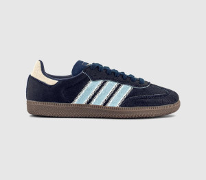 adidas Womens Samba OG Trainers Night Indigo Clear Sky Tactile Blue In Purple, 5