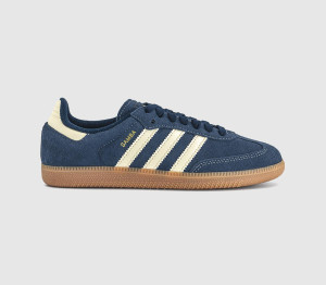 adidas Womens Samba OG Trainers Night Indigo Warm Vanilla Gum In Purple, 5.5