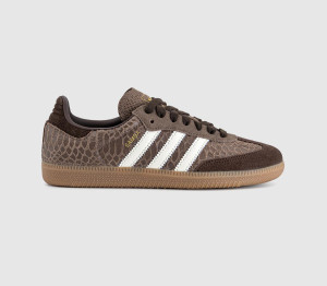 Adidas Womens Samba OG Trainers Brown Earth Strata Offwhite Gum Natural, 7.5