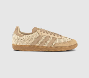 adidas Womens Samba OG Trainers Sand Strata Megic Beige Gum In Natural, 9
