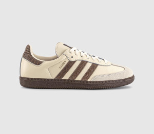 Adidas Womens Samba OG Trainers Snake Print Cream White Earth Strata Maroon Natural, 9