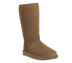 UGG Girls Classic Tall II Boots Chestnut Suede In Tan, 3