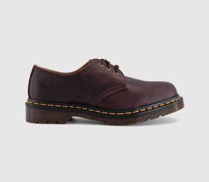 Dr. Martens Womens 3 Eyelet Shoes Cherry Red Crazy Horse