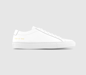 Common Projects Mens Achilles Low White, 6