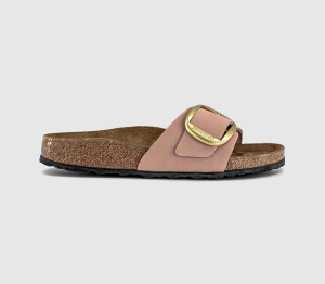 Birkenstock Womens Madrid Big Buckle Sandals Soft Pink, 7