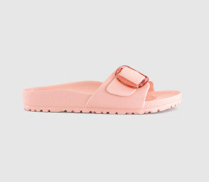 Birkenstock Womens Madrid Big Buckle Sandals Light Rose Eva Pink, 6