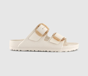 Birkenstock Womens Arizona Big Buckle Sandals Eggshell Eva Natural, 3