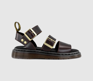 Dr. Martens Womens Gryphon Sandals Burgandy Charro Atlas Red, 3