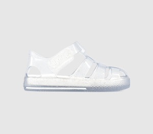 Igor Kids Star Babys Clear Glitter Sandals, 4 Infant, 4infant