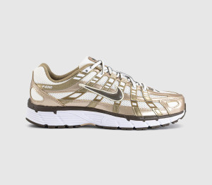 Nike Womens P-6000 Trainers Sail Dark Hazel Linen White Brown, 3