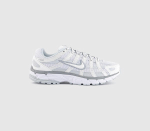 Nike Kids P-6000 Trainers Matalic Summit White Pure Platinum In Multi, Size: 5