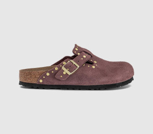 Birkenstock Womens Boston Clogs Pepper Rivet Brown, 5
