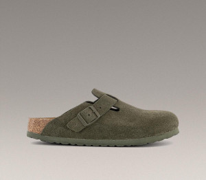 Birkenstock Womens Boston Clog Thyme Green, 5