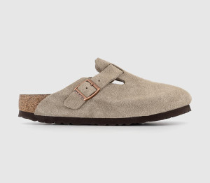 Birkenstock Womens Boston Clogs In Natural, 6