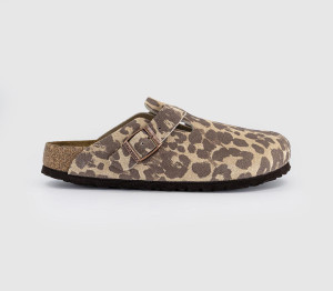 Birkenstock Womens Boston Clog Leo Sandcastle Natural, 4