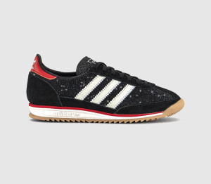 adidas Womens SL 72 Trainers Crystal Black Offwhite Better Scarlet, 5
