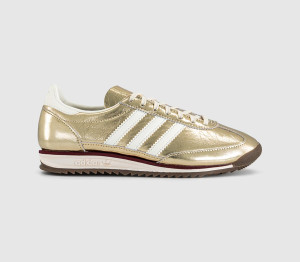 adidas Womens SL 72 Trainers Gold Metallic Shadow Red In Multi, 4