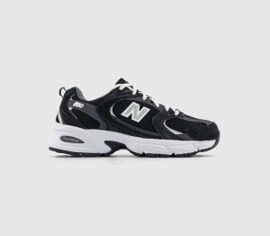 New Balance 530 Trainers Black White Grey, 10.5
