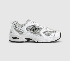 New Balance Womens 530 Trainers White Silver Metallic Black, 7.5