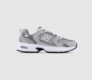 New Balance Mr530 Trainers Raincloud Grey White, 6