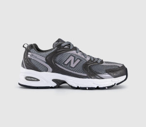New Balance Womens 530 Trainers Black Metallic Truffle Salt, 6