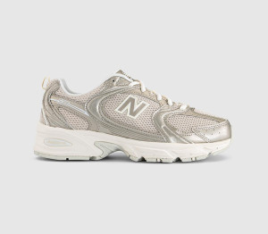 New Balance Womens 530 Trainers Gold Metallic Linen In Multi, 4