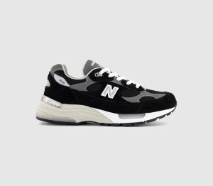 New Balance Mens M992 Made in Usa Trainers Black Grey, 10