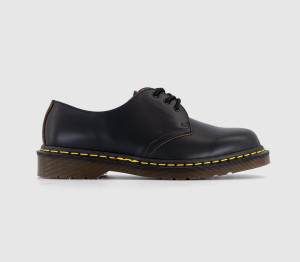 Dr. Martens Mens Vintage 3 Eye Shoes Black Quillon, 7