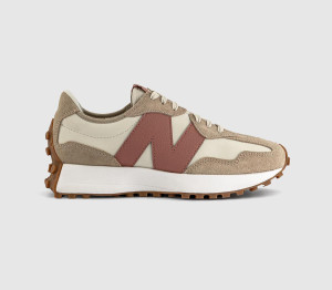 New Balance Womens 327 Trainers Incense Burnt Orange Red, 3.5