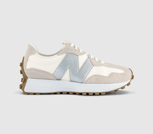 New Balance Womens 327 Trainers Angora Silver Metallic In Multi, 4.5