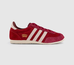 adidas Womens Japan Trainers Team Victory Red Wonder Quartz Gold Metallic, 3.5