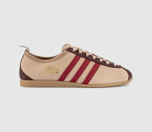 adidas Womens Japan Trainers Magic Beige Team Victory Red Gold Metallic In Natural, 4.5