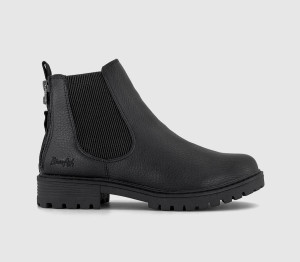 Blowfish Womens Raffal Chelsea Boots Black Tumbled, 8